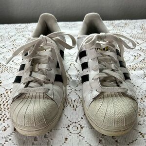 adidas Originals Superstar Shell Toe White Black Women's 5.5/kids 5.5
